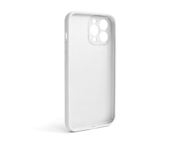 Чохол Full Silicone Case для Apple iPhone 13 Pro Max white (09) закрита камера (без логотипу)