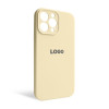 Чохол Full Silicone Case для Apple iPhone 13 Pro Max antique white (10) закрита камера