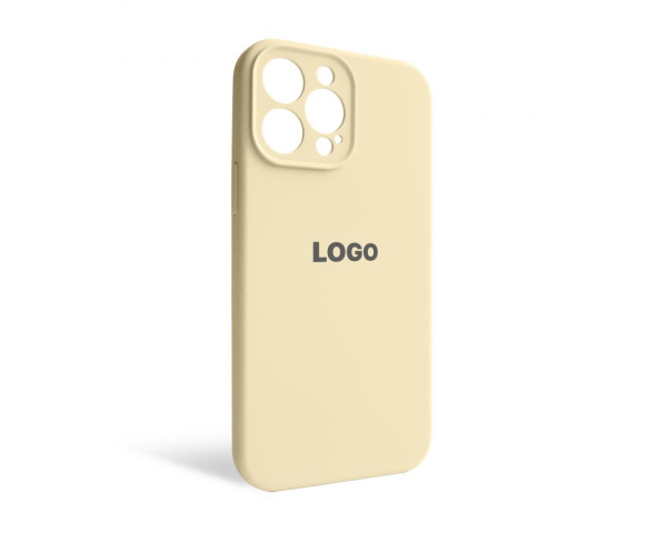 Чохол Full Silicone Case для Apple iPhone 13 Pro Max antique white (10) закрита камера