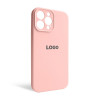 Чохол Full Silicone Case для Apple iPhone 13 Pro Max light pink (12) закрита камера
