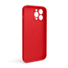 Чохол Full Silicone Case для Apple iPhone 13 Pro Max red (14) закрита камера (без логотипу)