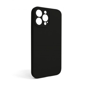 Чохол Full Silicone Case для Apple iPhone 13 Pro Max black (18) закрита камера (без логотипу)