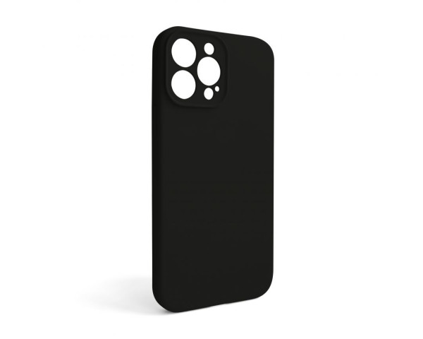 Чохол Full Silicone Case для Apple iPhone 13 Pro Max black (18) закрита камера (без логотипу)