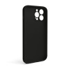 Чохол Full Silicone Case для Apple iPhone 13 Pro Max black (18) закрита камера (без логотипу)
