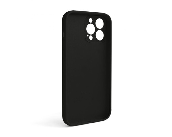 Чохол Full Silicone Case для Apple iPhone 13 Pro Max black (18) закрита камера (без логотипу)