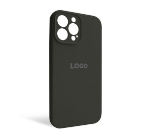 Чохол Full Silicone Case для Apple iPhone 13 Pro Max dark olive (35) закрита камера