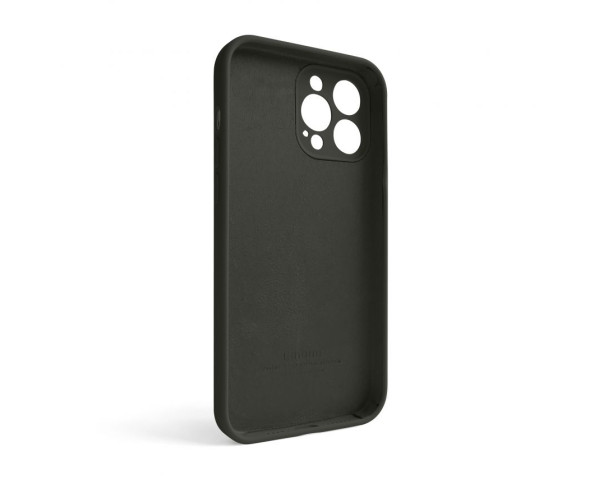 Чохол Full Silicone Case для Apple iPhone 13 Pro Max dark olive (35) закрита камера