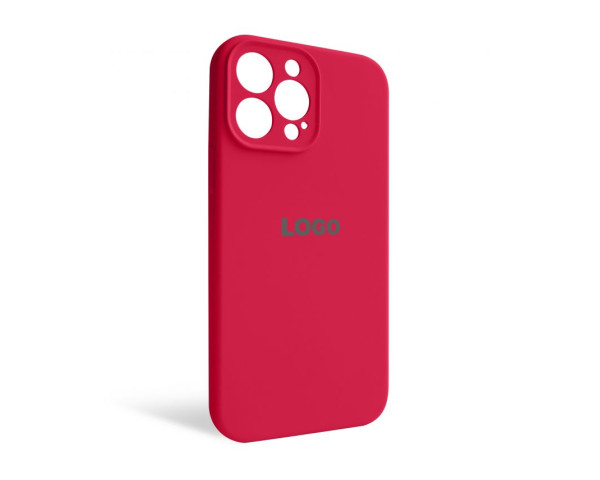 Чохол Full Silicone Case для Apple iPhone 13 Pro Max rose red (37) закрита камера