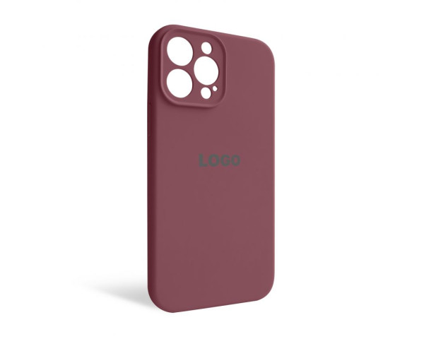 Чохол Full Silicone Case для Apple iPhone 13 Pro Max maroon (42) закрита камера