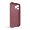 Чохол Full Silicone Case для Apple iPhone 13 Pro Max maroon (42) закрита камера