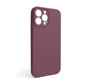 Чохол Full Silicone Case для Apple iPhone 13 Pro Max maroon (42) закрита камера (без логотипу)