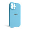 Чехол Full Silicone Case для Apple iPhone 13 Pro Max cornflower (53) закрытая камера