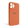 Чохол Full Silicone Case для Apple iPhone 13 Pro Max new peach (66) закрита камера