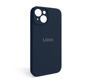 Чохол Full Silicone Case для Apple iPhone 14 dark blue (08) закрита камера