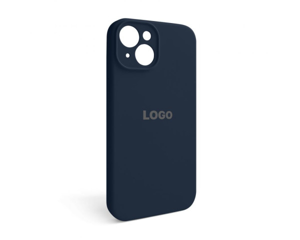 Чохол Full Silicone Case для Apple iPhone 14 dark blue (08) закрита камера