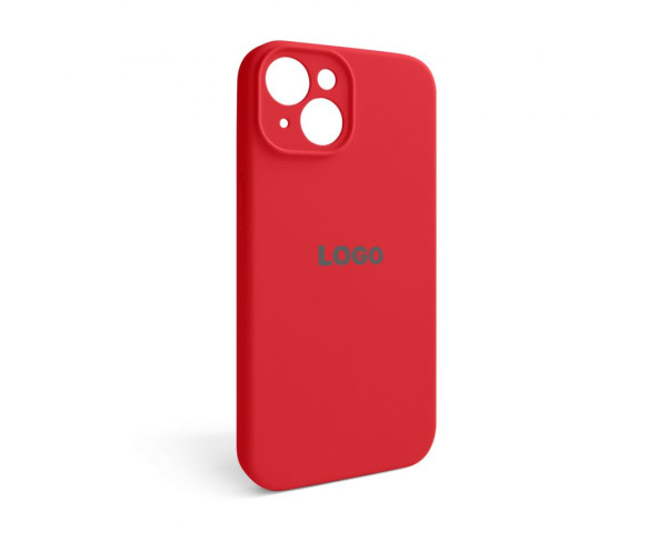 Чехол Full Silicone Case для Apple iPhone 14 red (14) закрытая камера