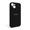 Чохол Full Silicone Case для Apple iPhone 14 black (18) закрита камера