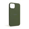 Чохол Full Silicone Case для Apple iPhone 14 army green (45)