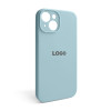 Чохол Full Silicone Case для Apple iPhone 14 sky blue (58) закрита камера