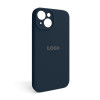 Чехол Full Silicone Case для Apple iPhone 14 deep navy (68) закрытая камера