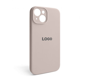 Чохол Full Silicone Case для Apple iPhone 14 grey pink (73) закрита камера