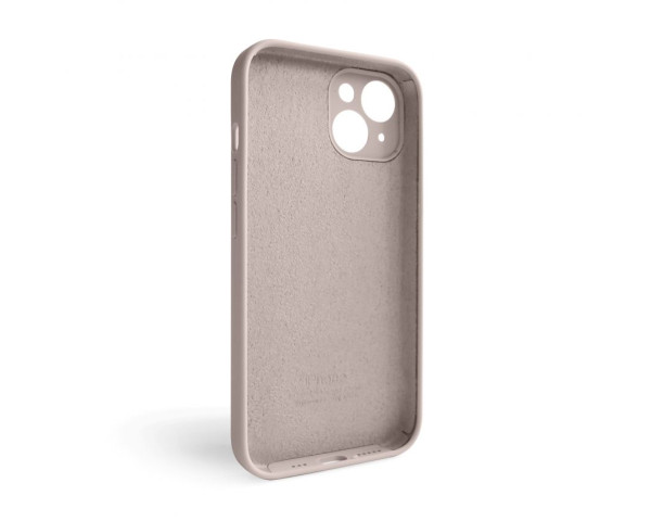 Чохол Full Silicone Case для Apple iPhone 14 grey pink (73) закрита камера