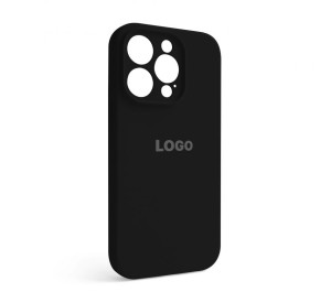 Чохол Full Silicone Case для Apple iPhone 14 Pro black (18) закрита камера