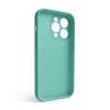 Чохол Full Silicone Case для Apple iPhone 14 Pro sea blue (21) закрита камера