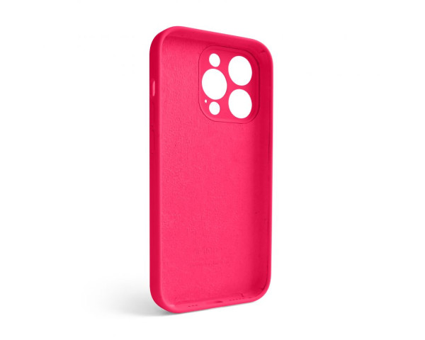 Чехол Full Silicone Case для Apple iPhone 14 Pro shiny pink (38) закрытая камера