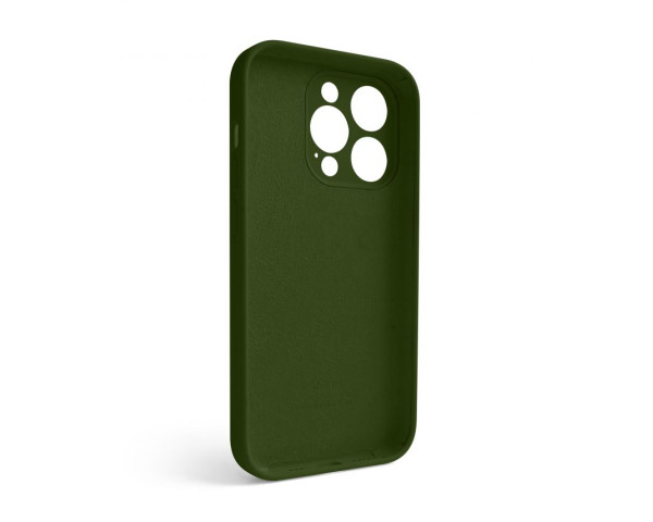 Чохол Full Silicone Case для Apple iPhone 14 Pro army green (45) закрита камера