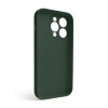 Чохол Full Silicone Case для Apple iPhone 14 Pro atrovirens green (54) закрита камера
