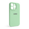 Чехол Full Silicone Case для Apple iPhone 14 Pro pistachio (71) закрытая камера