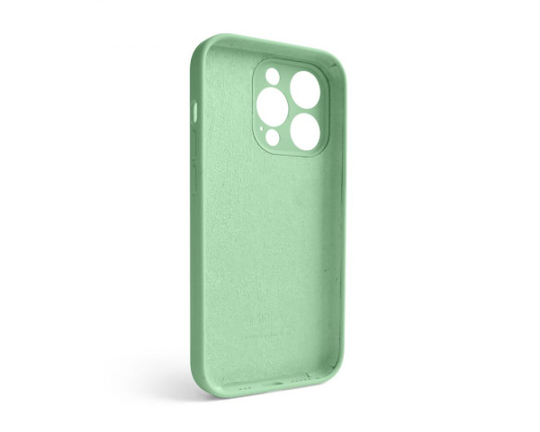 Чехол Full Silicone Case для Apple iPhone 14 Pro pistachio (71) закрытая камера