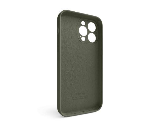 Чохол Full Silicone Case для Apple iPhone 14 Pro Max dark olive (35) закрита камера
