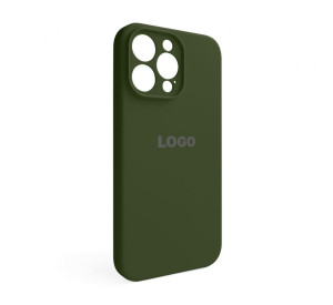 Чохол Full Silicone Case для Apple iPhone 14 Pro Max army green (45) закрита камера