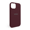 Чохол Full Silicone Case для Apple iPhone 15 maroon (42)