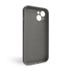 Чехол Full Silicone Case для Apple iPhone 15 titanium grey (74) закрытая камера