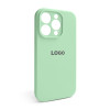 Чехол Full Silicone Case для Apple iPhone 15 Pro pistachio (71) закрытая камера