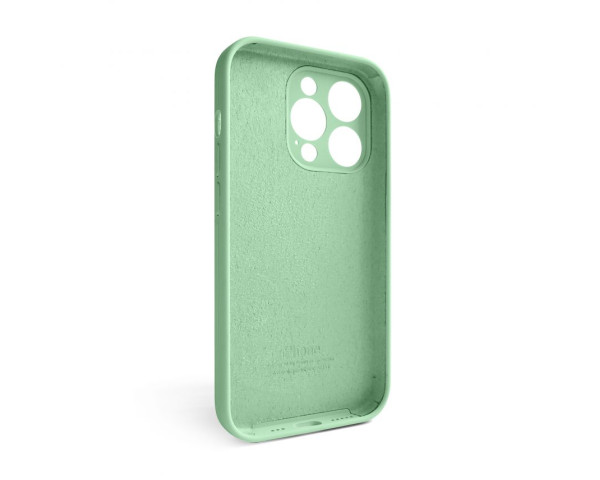 Чехол Full Silicone Case для Apple iPhone 15 Pro pistachio (71) закрытая камера
