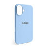 Чехол Full Silicone Case для Apple iPhone 16 light blue (05)