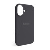 Чехол Full Silicone Case для Apple iPhone 16 dark grey (15)