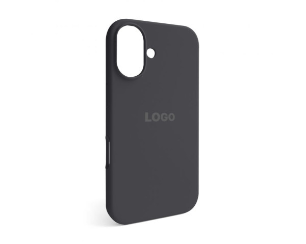 Чехол Full Silicone Case для Apple iPhone 16 dark grey (15)