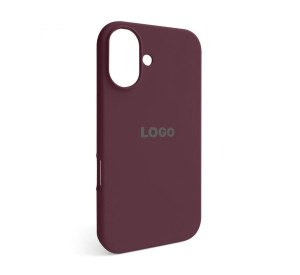 Чохол Full Silicone Case для Apple iPhone 16 maroon (42)