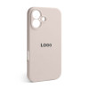 Чехол Full Silicone Case для Apple iPhone 16 grey pink (73) закрытая камера