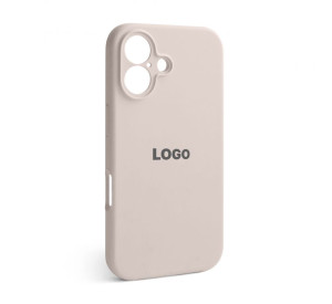 Чохол Full Silicone Case для Apple iPhone 16 grey pink (73) закрита камера