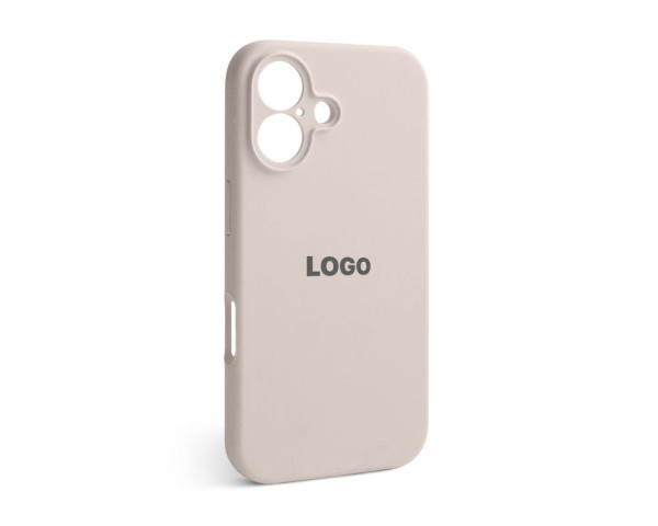 Чехол Full Silicone Case для Apple iPhone 16 grey pink (73) закрытая камера