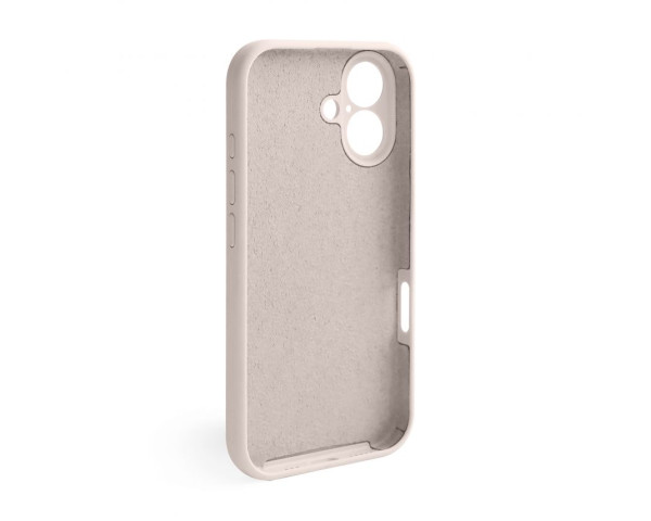 Чехол Full Silicone Case для Apple iPhone 16 grey pink (73) закрытая камера