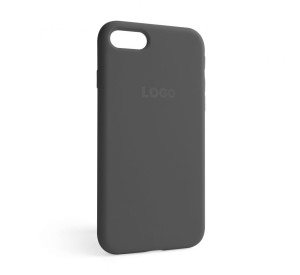 Чохол Full Silicone Case для Apple iPhone 7, 8, SE 2020 dark grey (15)