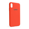 Чохол Full Silicone Case для Apple iPhone X, Xs apricot (02)