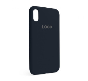 Чохол Full Silicone Case для Apple iPhone X, Xs dark blue (08)